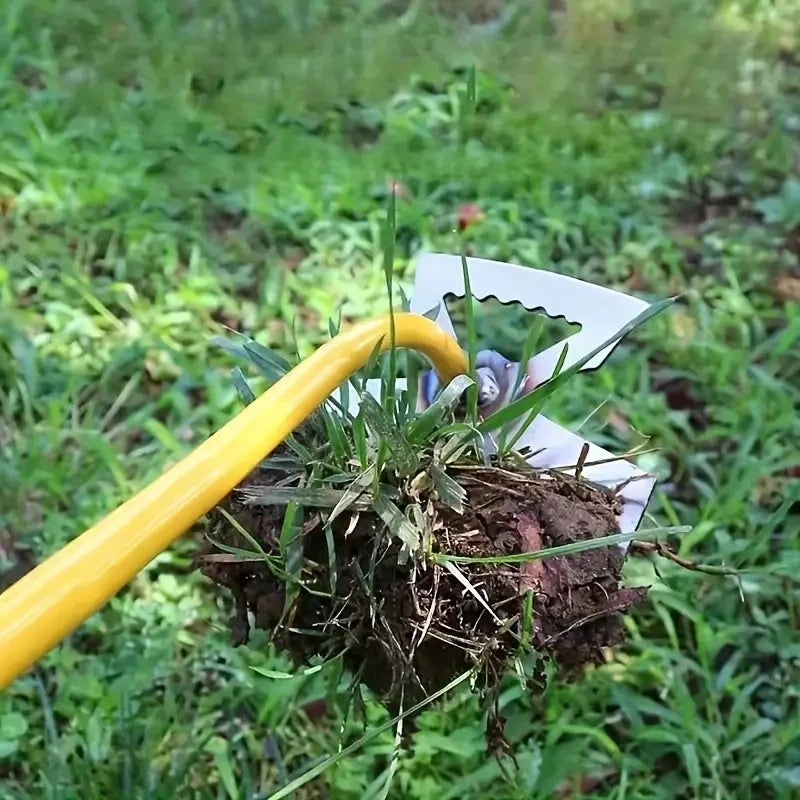 1pc Manganese Steel Weeding Rake & Garden Hoe