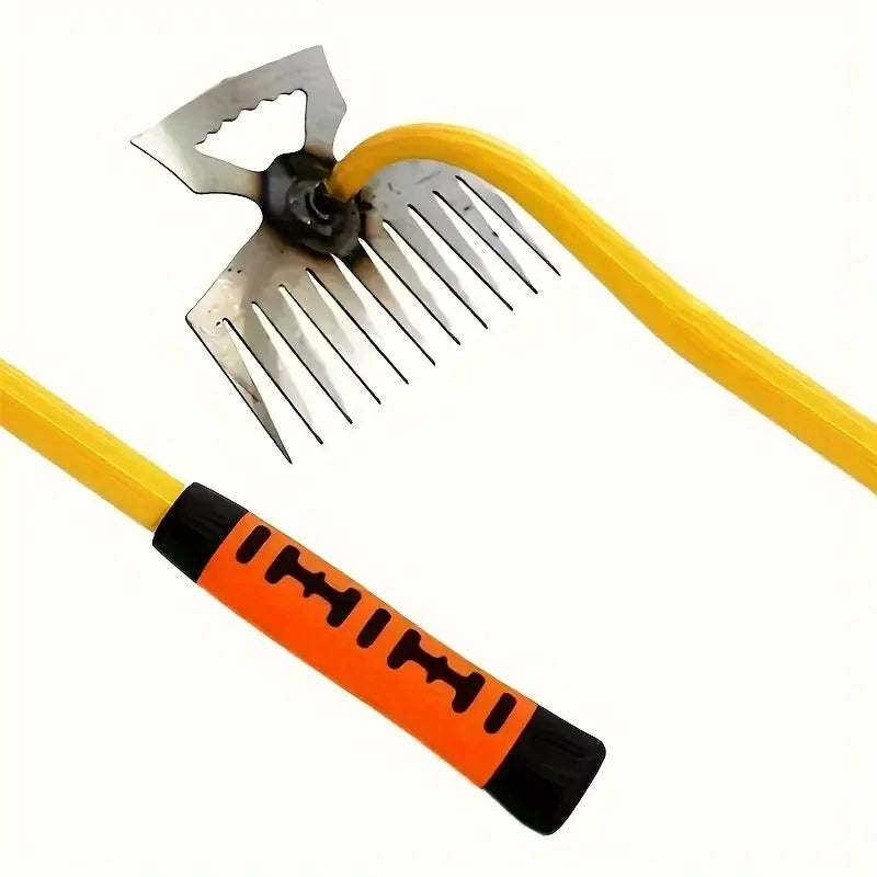 1pc Manganese Steel Weeding Rake & Garden Hoe